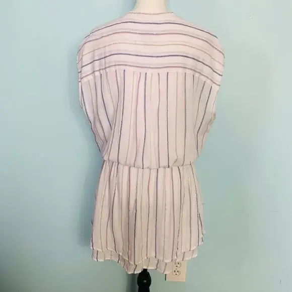 Rails Angelina Woven Dress in Ryland Stripe Size Large - Picture 4 of 9